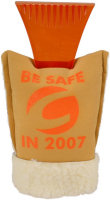 Ice Scrapers: Tan Suede Ice Scraper Mitt